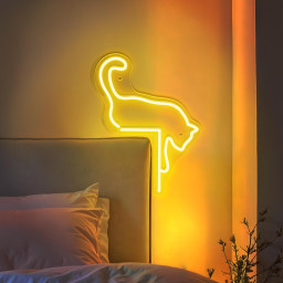 Chill Cat Neon Sign Custom Pet Neon Sign Cat Gifts for Pet Lover Home Decor Bedroom Decor Gift for Her Valentines Gift Cat Lover Gift