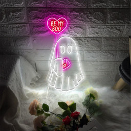 Be My Boo Neon Sign, Ghost Neon, Valentines Day Neon Sign, XOXO Neon, Women Valentines Day Neon Gifts, Heart Neon Sign, Happy Valentines