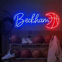 Teenage boy gifts basketball neon sign/ Neon name Sign/ Child gift boy/ Personalized basketball/ Basketball gifts for boy