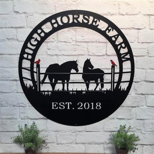 Horse Ranch metal signs