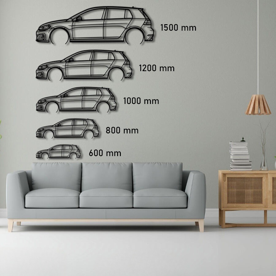 Volkswagen Golf GTI 2017 Raised Steel Wall Art