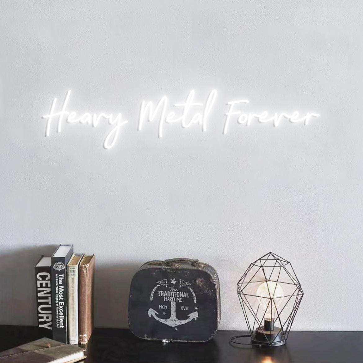 Heavy Metal Forever Neon Sign, Custom Metal Band Neon Light, Gift for Heavy Metal Fans, Heavy Metal Music Sign Room Decor