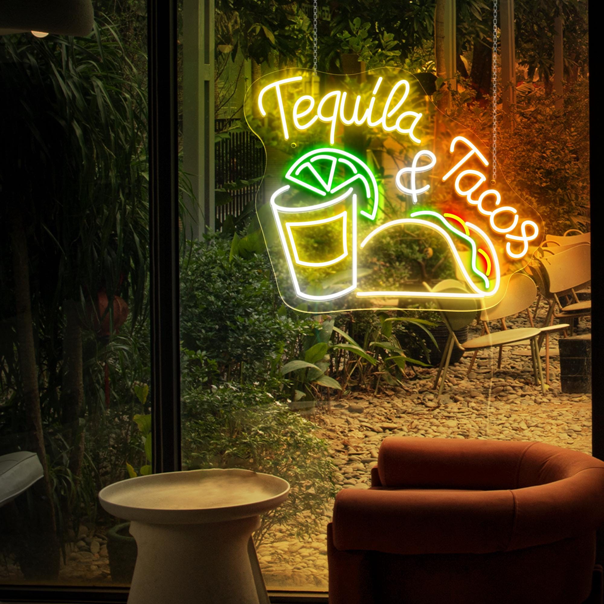 Custom Mexican Restaurant Decor Neon Sign Tequila Bar Neon Sign Tacos Restaurant Logo Sign Fast Food Sign Bar Wall Decor Party Decoration