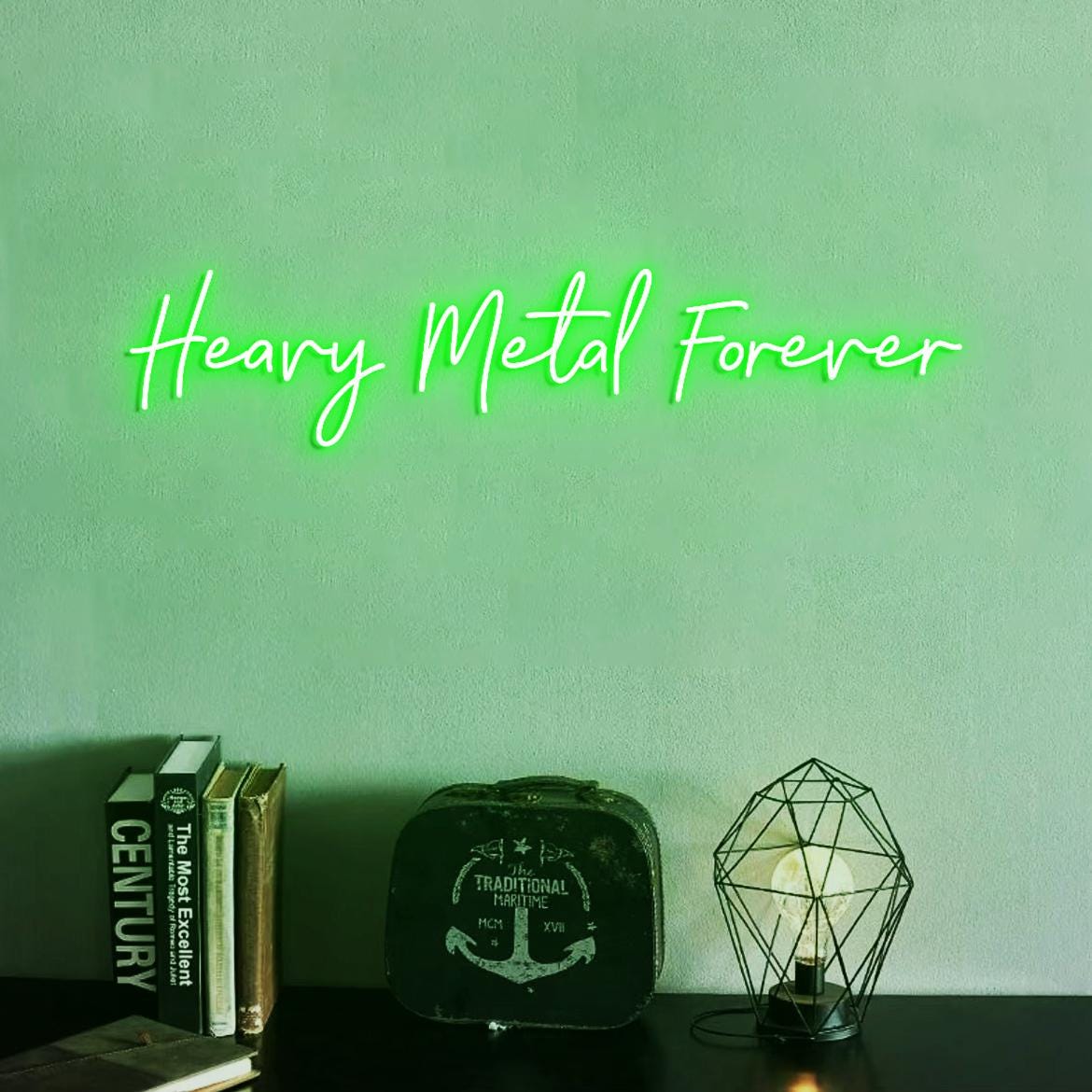 Heavy Metal Forever Neon Sign, Custom Metal Band Neon Light, Gift for Heavy Metal Fans, Heavy Metal Music Sign Room Decor