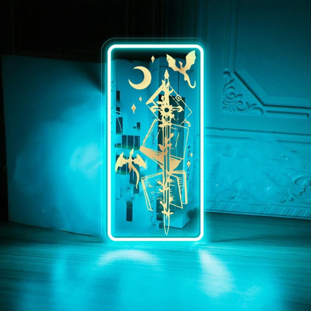 Xaden Riorson House Neon Sign, Iron Flame Neon, Dragon Rider Neon Led, Violet Sorrengail, Bookish Gift, Onyx Storm Fourth Wing Neon For Fans