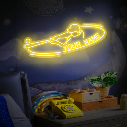 Custom baseball neon sign, personalized baseball neon sign, baseball player gifts, baseball room decor, baseball Sign