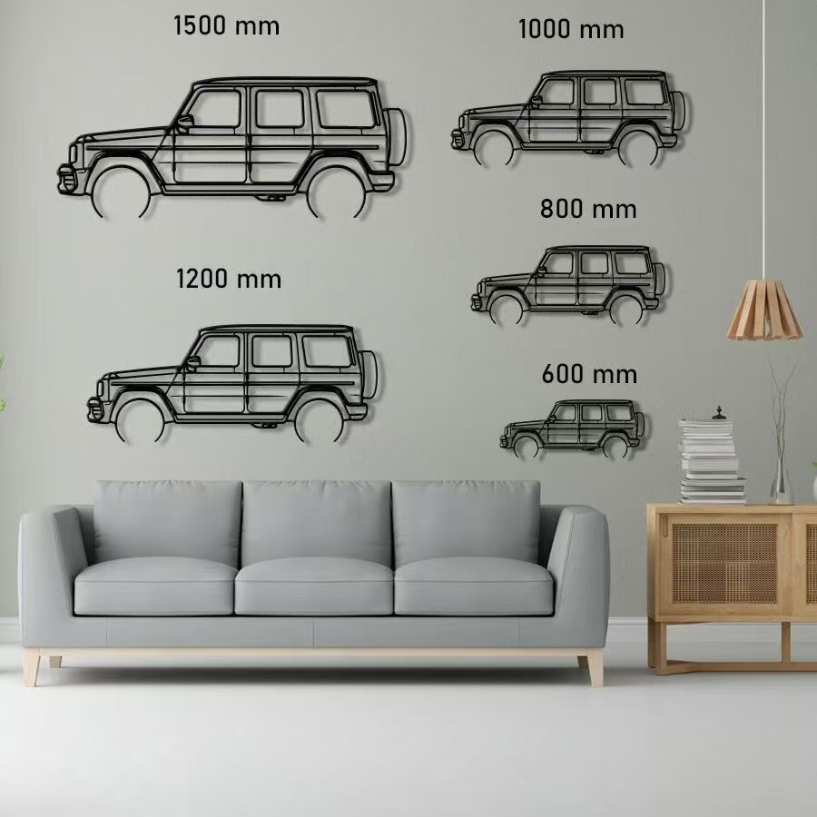 Mercedes-Benz G63 AMG Raised Steel Wall Art