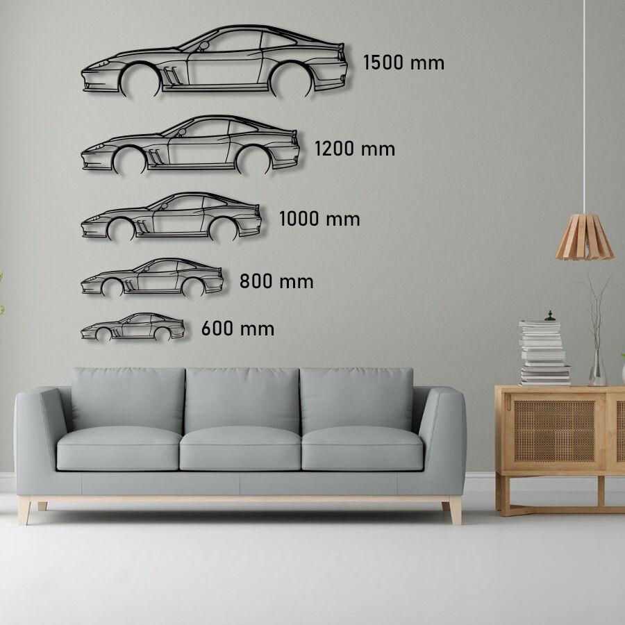 Ferrari 550 Maranello Raised Steel Wall Art