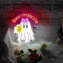 Boo rracha Neon, Halloween costume, Latino halloween, Funny Noen, Mexican, Spanish Halloween, Comadre Crew, Drunk Ghost, TrikoTri, Spooky.