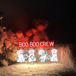 Boo Boo Crew Neon, Nurse Gift For Women, Halloween Nurse Neon Sign, Spooky Nurse Neon Gifts, Registered Nurse Neon Sign, Nursing School Neon