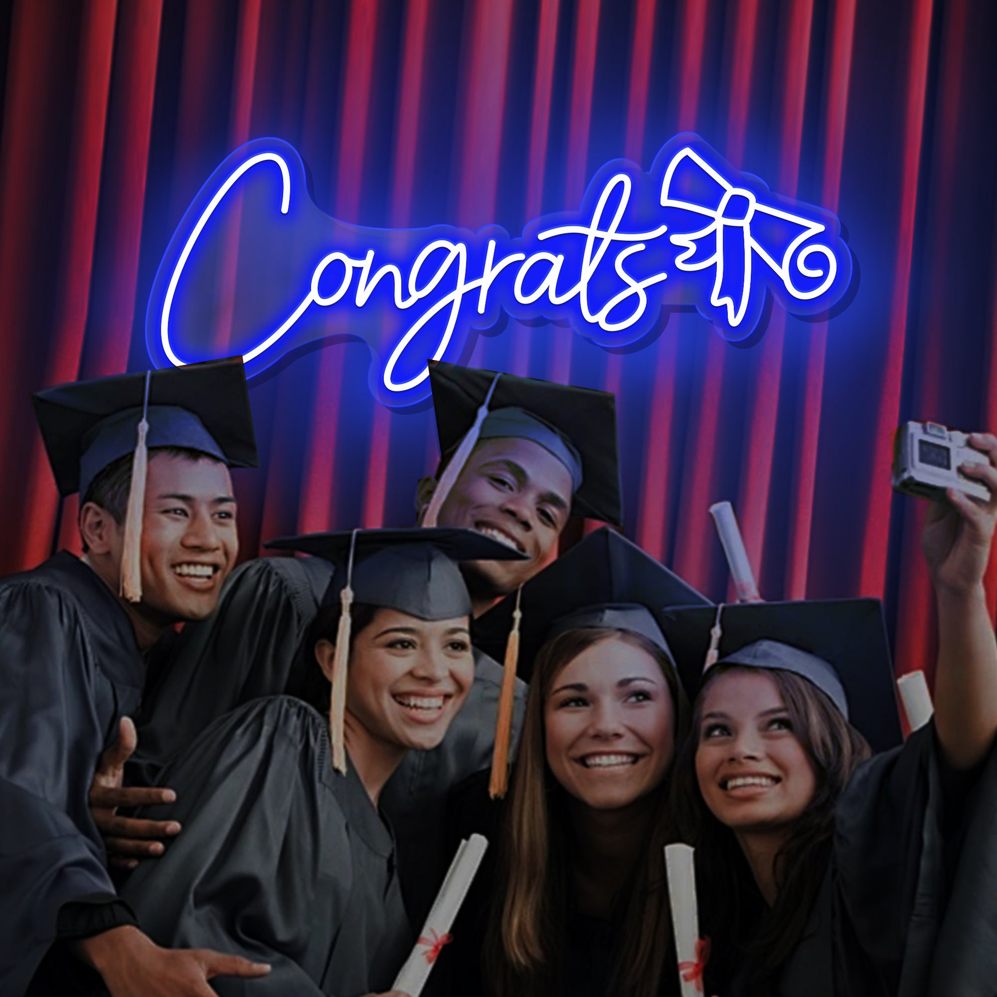 Custom Neon Sign for Graduation Gifts /Congratulations Neon Sign /Custom Grad Party LED Neon Light /Congrats Party Sign / Personalized Gifts