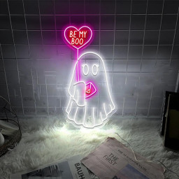 Be My Boo Neon Sign, Ghost Neon, Valentines Day Neon Sign, XOXO Neon, Women Valentines Day Neon Gifts, Heart Neon Sign, Happy Valentines