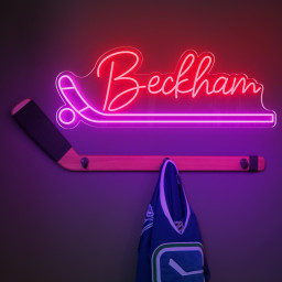 Hockey Name Neon Sign,Custom hockey name neon sign,Custom Personalized Name Sign, Custom Neon Name Sign,Custom Kids Name Sign, Hockey Gift