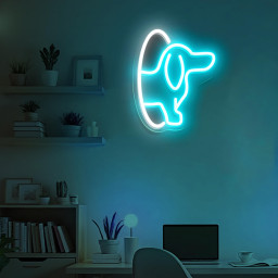 Dachshund Dog Head Neon Sign Funny Dog Gift for Pet Lover Gift for Him Gift for Her Home Decor for Dog Lover Kids Room Birthday Gift for Kid