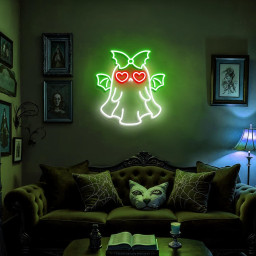 Bat Ghost Neon Sign Spooky Halloween Neon Decor Gothic Style for Halloween Decor Unique Gift for Kidroom Decor Funny Bedrooms Wall Art Party