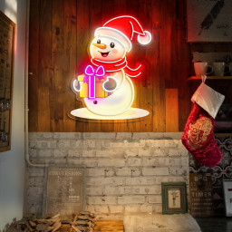 Christmas Snowman Neon Sign Merry Christmas Neon Sign Christmas Tree Decor Sign Custom Neon Sign Christmas Gifts Holiday Neon Sign