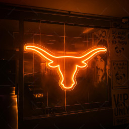 Longhorn Bull neon sign|Bull head led neon|Longhorn head skull light sign |Bull skull sign|Gift For Kids|Personalized Gifts|Texas Neon Sign