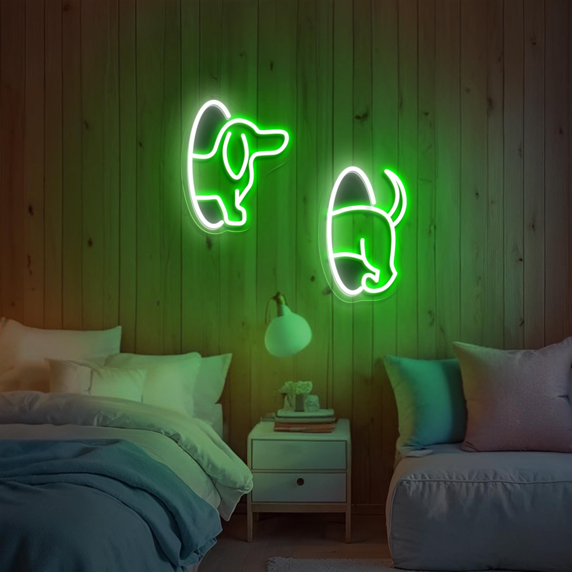 Dachshund Dog Neon Sign Funny Dog Gift for Pet Lover Gift for Him Gift for Her Home Decor for Dog Lover Kids Rooms Birthday Gift for Kid
