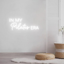 In my Pilates Era Neon Sign, Pilates Sign for Home Pilates Studio Decor, Pilates Class Wall Neon Light, Custom Pilates Logo Neon Sign