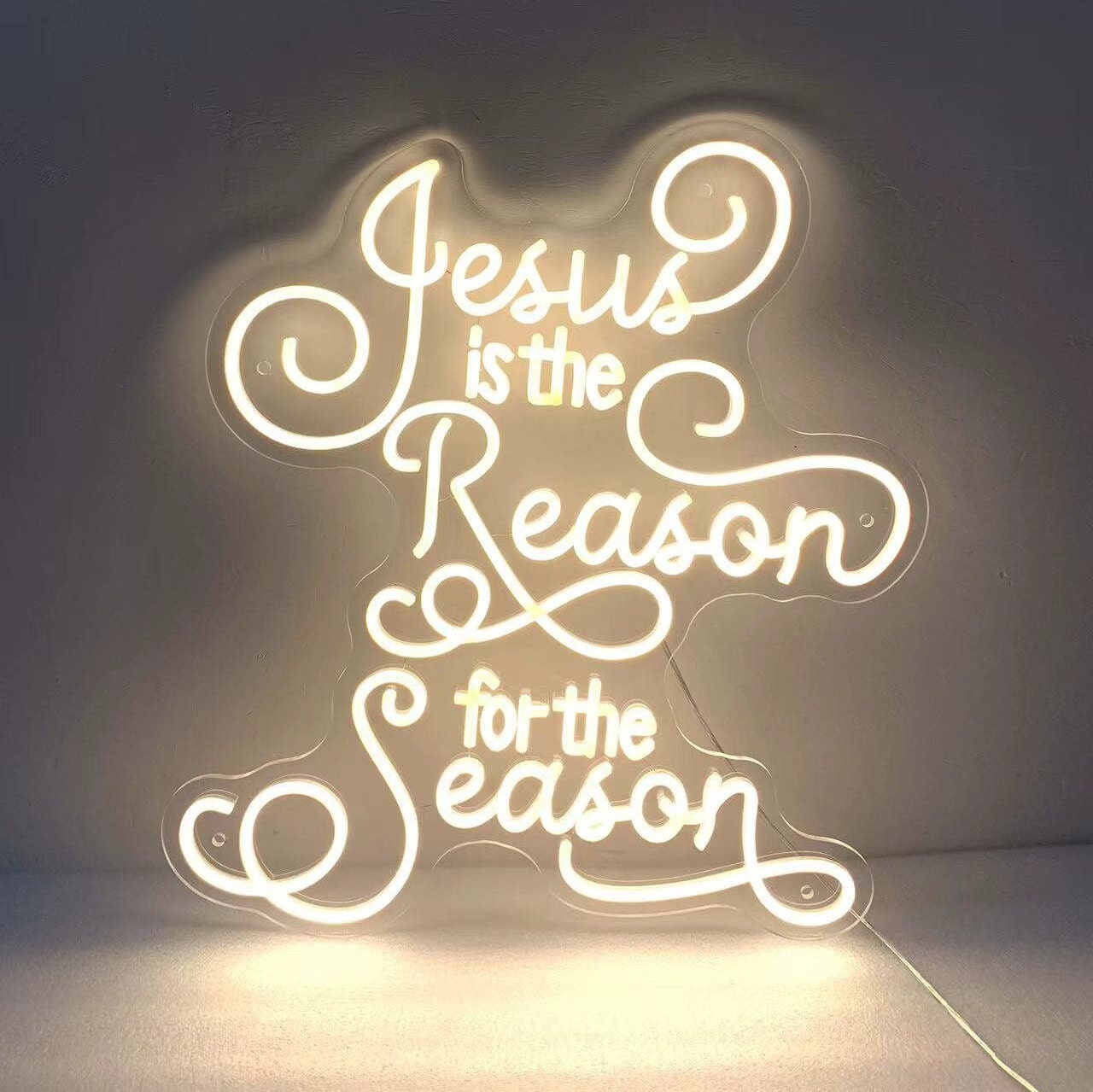 Jesus Is The Reason For The Season Neon Sign, Neon Sign Light Decor, Christmas Neon Light, Merry Christmas Led Light, Christmas Gifts