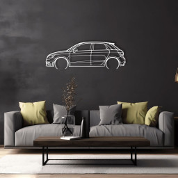 Audi A1 Raised Steel Wall Art
