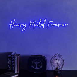 Heavy Metal Forever Neon Sign, Custom Metal Band Neon Light, Gift for Heavy Metal Fans, Heavy Metal Music Sign Room Decor