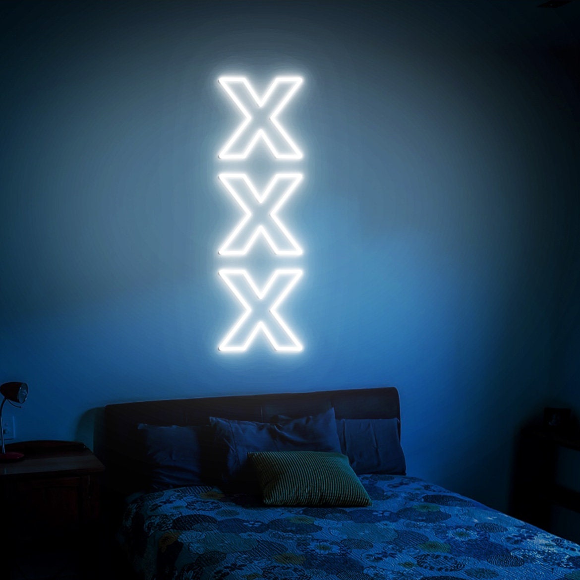 XXX Sign, XXX Led Neon Sign, Sexy Bedroom Wall Decor, Custom Neon Sign, Neon Adults Only Sign, Sex Neon Sign