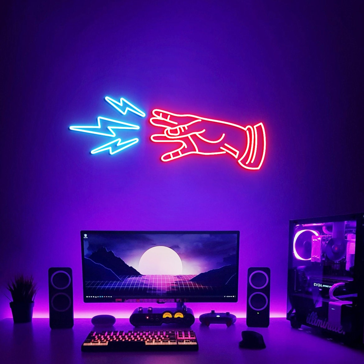 Custom Bioshock Plasmids Neon Sign, Man Cave Wall Decoration Gift Neon Light