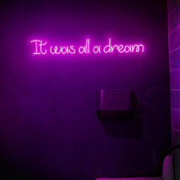 It was all a dream Custom Neon Sign – LED Light for Office, Living Room, Bedroom Wall Art, Holiday Decor, and Unique Wall Decor
