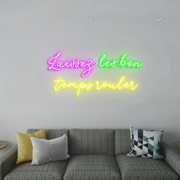 Laissez Les Bon Temps Rouler Neon Sign, Mardi Gras Season Wall Decor Decor, Mardi Gras Themed Celebration Wall Backdrop Decor