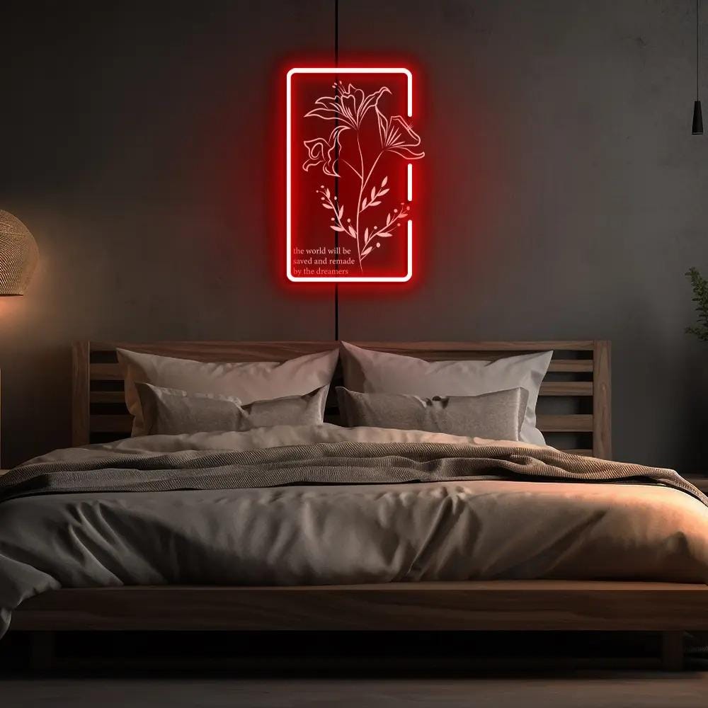 Throne Of Glass Flower Aelin Quote Neon Sign, The Thirteen Neon, Throne Of Glass Neon, Gift for her To Whatever End Throne Of Glass Neon