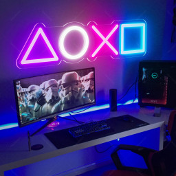 PlayStation Neon Led Sign| Custom Neon Sign |Neon Sign |Game Room Decor |Playstation Decor |Playstation Neon Sign |Personazlied Gifts