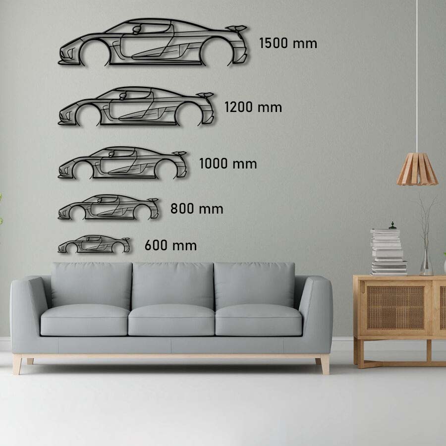 Koenigsegg Agera R Raised Steel Wall Art