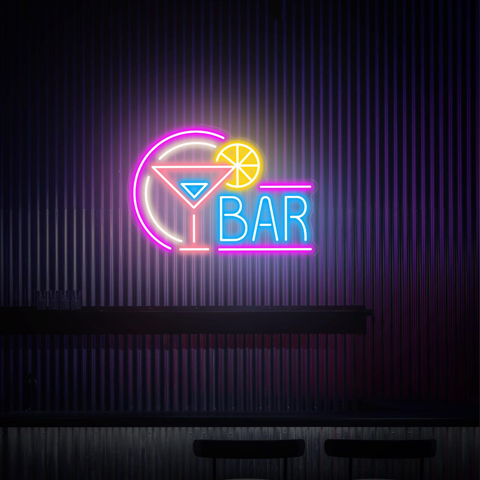 Bar Neon Sign, Cocktail Bar Sign, Cocktail Party Wall Decor, Custom Neon Sign for Bar, Home Bar Decor, Bar Open Led Sign, New Business Gifts