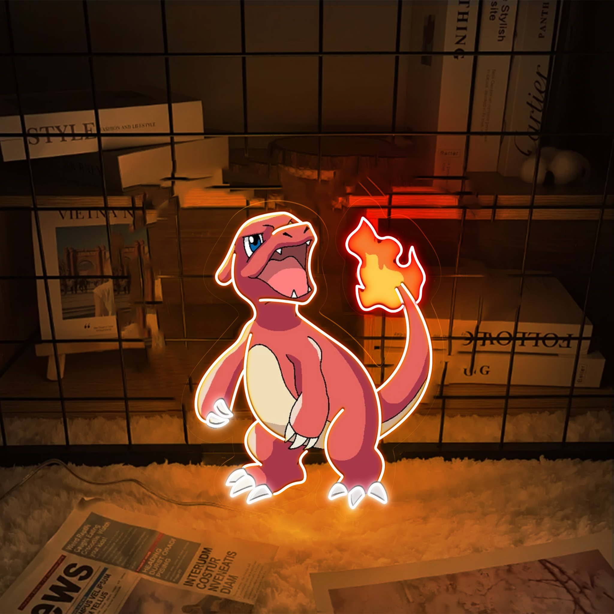 Charmeleon Pokemon UV Signs