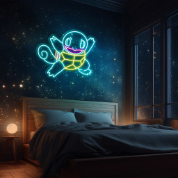 Squirtle Pokemon Neon Signs