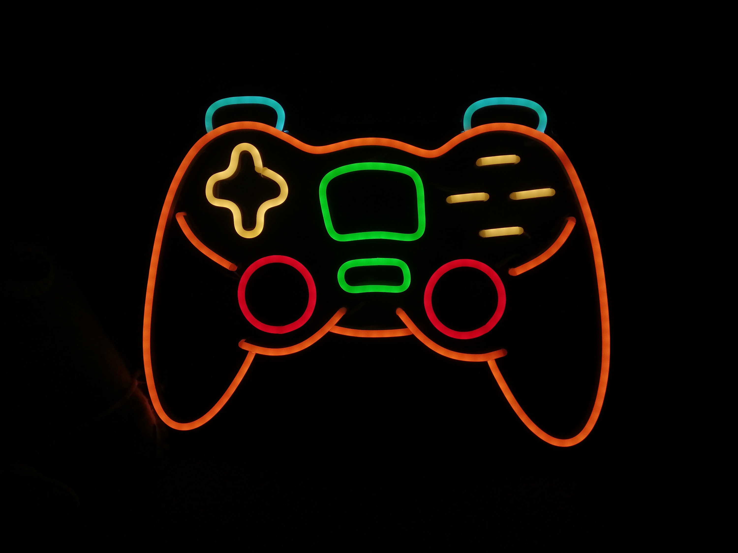 Game Controller Led Neon Sign, Game Room Decor Led Sign, Neon Lights For Gaming Table