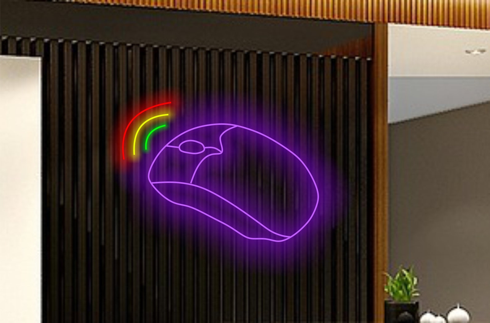 Computer Mouse Neon Sign, Gaming Mouse Neon Light, Led Mouse Sign, Computer Accessories Neon Sign, Glowing Mouse Decoration