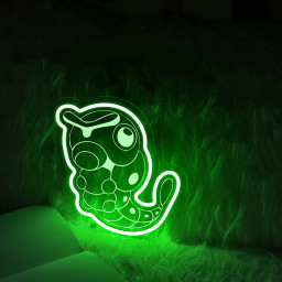 Caterpie Laser Signs Pokemon Wall Art