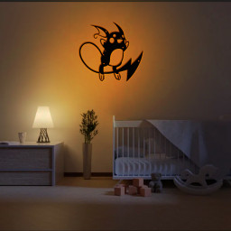 Raichu Metal Signs Pokemon Wall Art