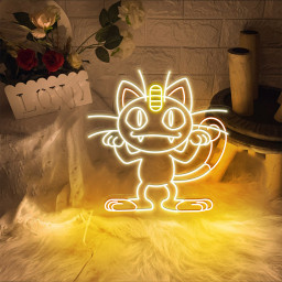 Pokemon Meowth Neon Signs