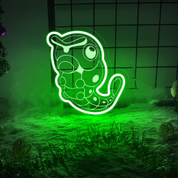 Caterpie Laser Signs Pokemon Wall Art