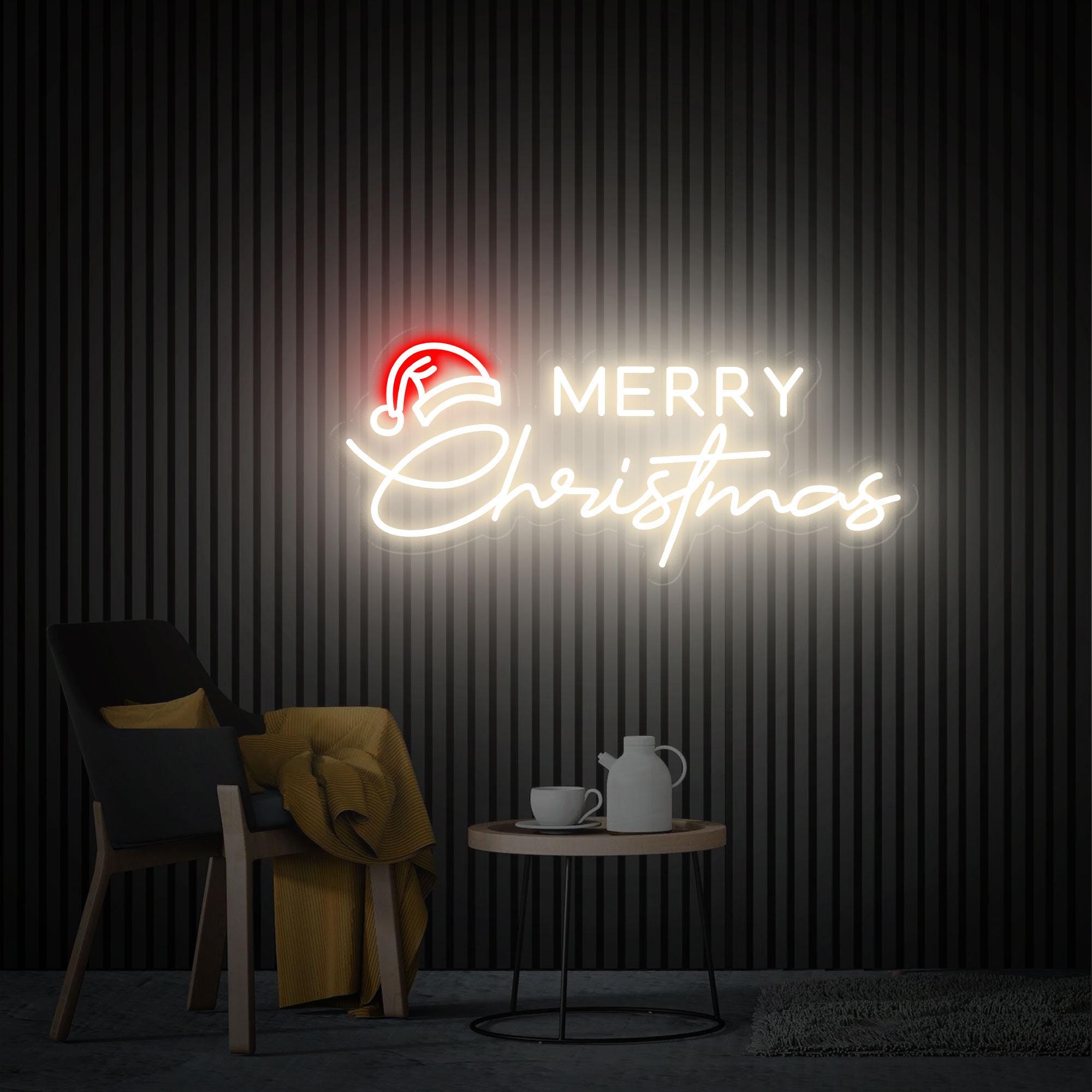 Merry Christmas Neon Sign, Christmas Led Sign, Custom Neon Sign, Christmas Decor, Christmas Party Decor, Neon Bar Sign, Christmas Gift