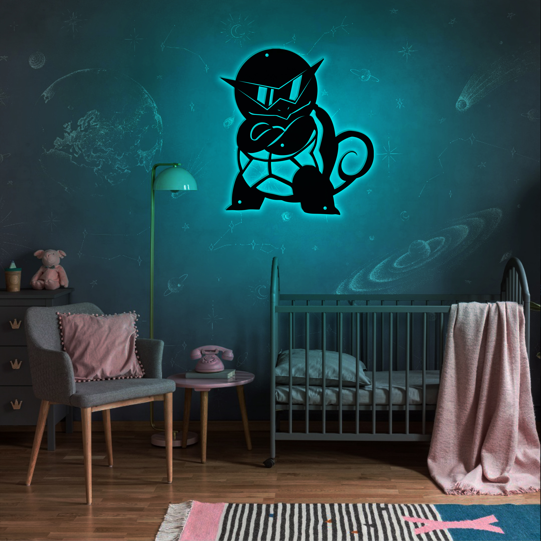 Squirtle Pokemon Metal Signs Anime Wall Art