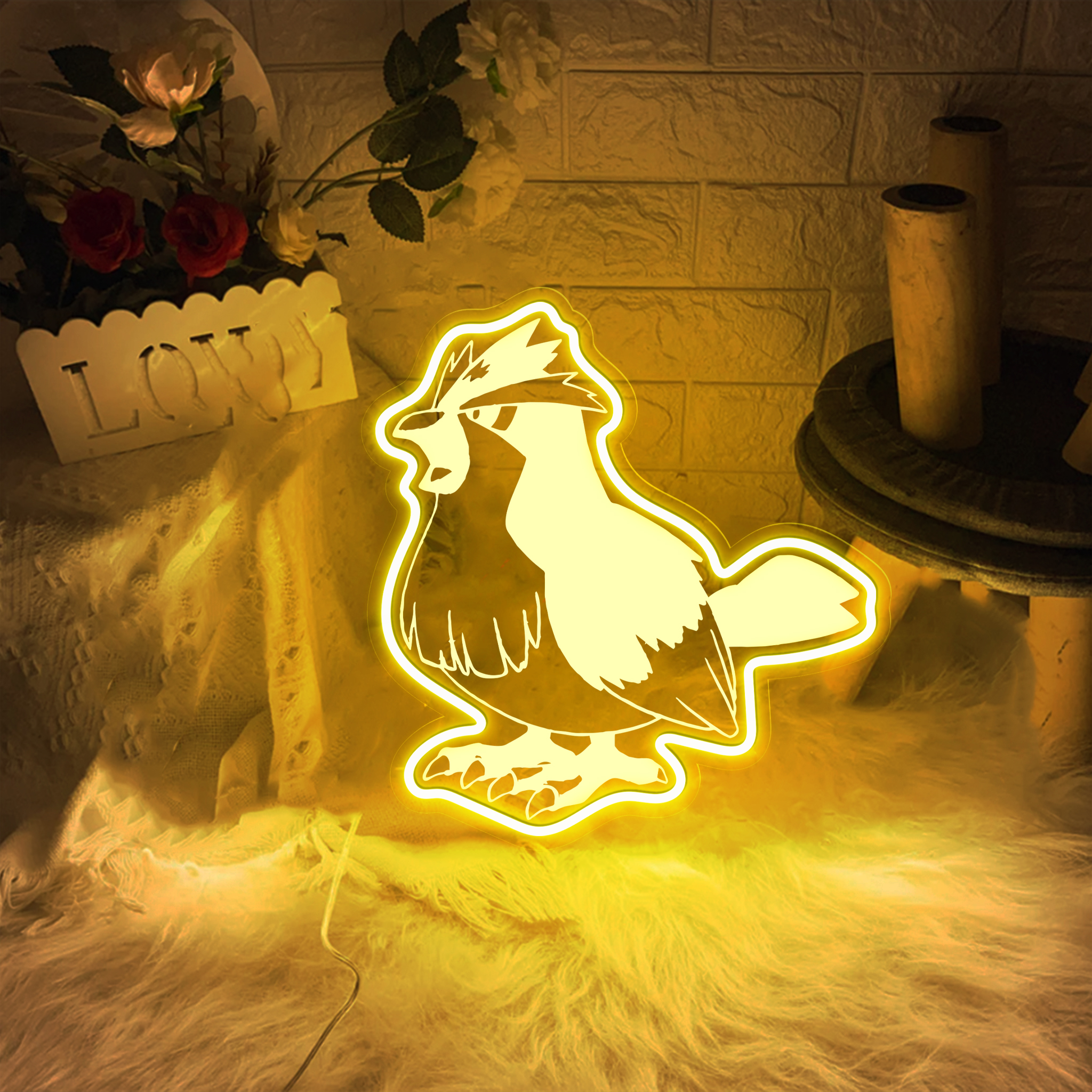 Pidgey Laser Signs Pokemon Wall Art