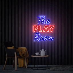 The Play Room Neon Sign, Custom Playroom Sign, Modern Kids Wall Decor, Teenage Room Decor, Game Room Led Sign, Play Room Light Up