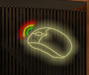 Computer Mouse Neon Sign, Gaming Mouse Neon Light, Led Mouse Sign, Computer Accessories Neon Sign, Glowing Mouse Decoration