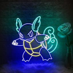 Wartortle Pokemon Neon Signs