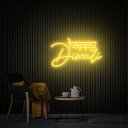 Happy Diwali Neon Sign, Diwali Neon Wall Art, Diya Diwali LED Lights, Hindu Festival Of Lights, Custom Neon Sign Shubh Diwali Festival Light