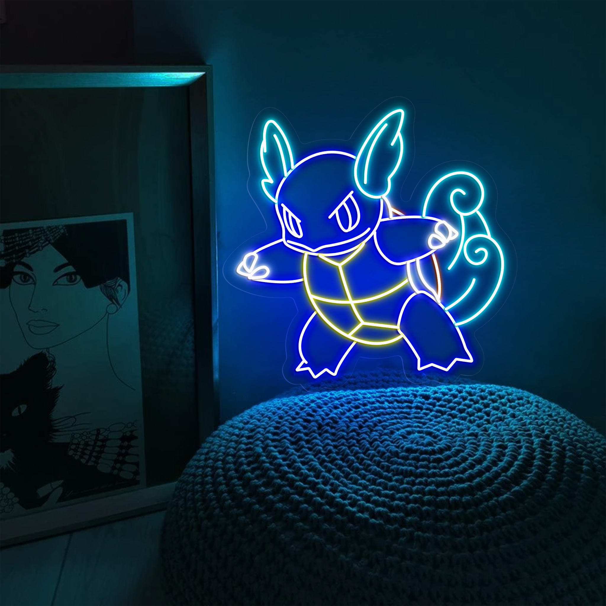 Wartortle Pokemon Neon Signs